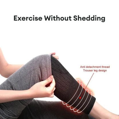 Warm and Cozy Unisex Wool Knee Warmers - 2 Pcs