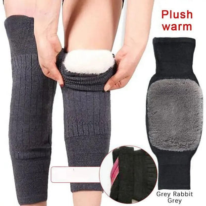 Warm and Cozy Unisex Wool Knee Warmers - 2 Pcs