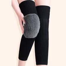 Warm and Cozy Unisex Wool Knee Warmers - 2 Pcs